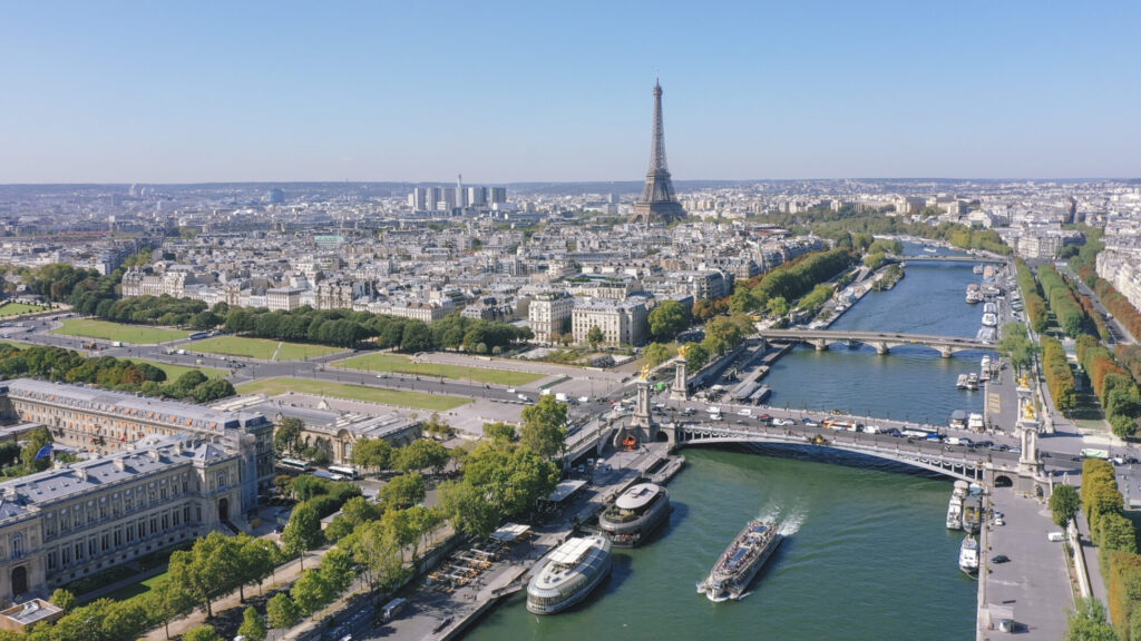 Vue aérienne de Paris